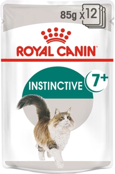 Вологий корм для літніх кішок ROYAL CANIN Instinctive 7+ шматочки в соусі 12х85г (9003579310182) (92695)
