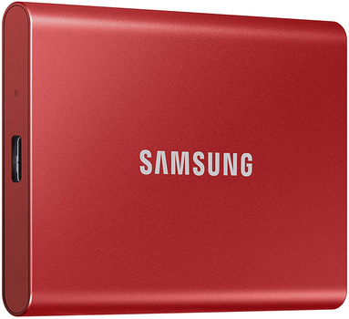 Samsung Portable SSD T7 2TB USB 3.2 Type-C (MU-PC2T0R/WW) External Red