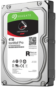 Dysk twardy Seagate IronWolf Pro 4 TB 7200 obr./min 128 MB ST4000NE001 3,5" SATA III