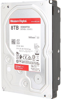 Dysk twardy Western Digital Red Pro NAS 8 TB 7200 obr./min 256 MB WD8003FFBX 3,5 SATA III