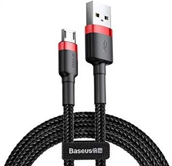 Кабель Baseus Cafule Cable USB for Micro 1.5A 2.0 м Red/Black (CAMKLF-C91)