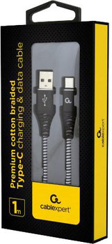 Кабель Cablexpert USB — USB Type-C 1 м Black (CC-USB2B-AMCM-1M-BW)
