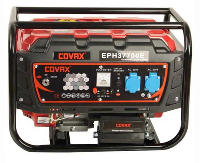 Генератор бензиновий COVAX EPH37700E (3 кВт) 1-фазний з електростартером +AVR