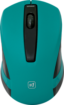 Mysz Defender nr 1 MM-605 Bezprzewodowa zielono-czarna (52607)