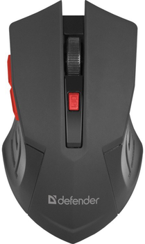Mysz Defender Accura MM-275 Bezprzewodowa czarno-czerwona (52276)