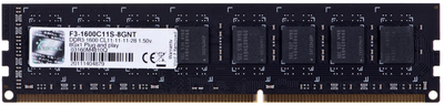 RAM G.Skill DDR3-1600 8192MB PC3-12800 (F3-1600C11S-8GNT)