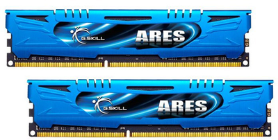 RAM G.Skill DDR3-2400 16384MB PC3-19200 (zestaw 2x8192) Ares serii LP niebieski ( F3-2400C11D-16GAB)