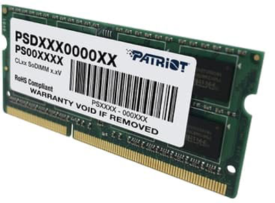 Оперативна пам'ять Patriot SODIMM DDR3-1600 4096MB PC3-12800 Signature Line (PSD34G1600L2S)