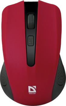 Миша Defender Accura MM-935 Wireless Red-Black (52937)