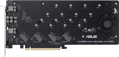 Плата-адаптер Asus PCIe Hyper M.2 X16 PCIe 4.0 X4 Expansion Card GEN 4 — 256 Gbps (90MC08A0-M0EAY0)