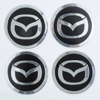 Автомобільна емблема Primo на ковпачок маточини колеса з логотипом Mazda - Black