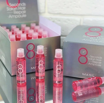 Маска-філер для відновлення волосся Masil 8 Seconds Salon Hair Repair Ampoule 20 шт × 15 мл для інтенсивного догляду