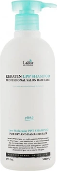 Кератиновый шампунь для волос с комплексом аминокислот Lador Keratin LPP Shampoo 530 мл