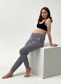 Штаны джогеры для беременных KOKO boutique S/M, серо-сиреневый