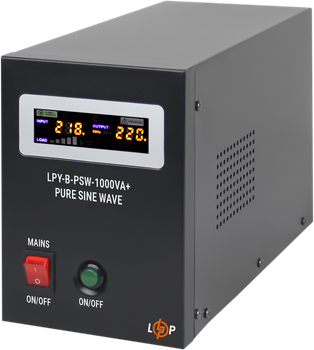 ИБП LogicPower LPY-B-PSW-1000VA+ (700Вт) 10A/20A с правильной синусоидой 12V (LP4151)