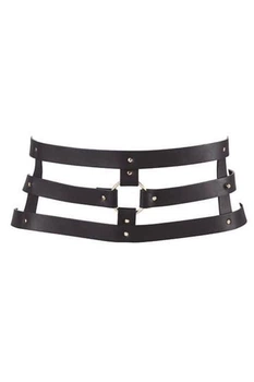 Портупея-пояс Bijoux Indiscrets MAZE Wide Belt and Restraints экокожа Черный One Size