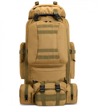 Тактический военный рюкзак Tactic-05 100л Песочный