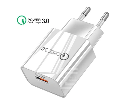 Сетевое зарядное устройство Qualcomm Quick Charge 3.0, white (EW435)