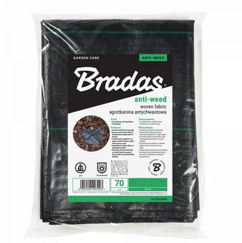 Агротканина проти бур'янів Bradas РР чорний УФ 70 г 1,6 х 10 м (AT7016010)