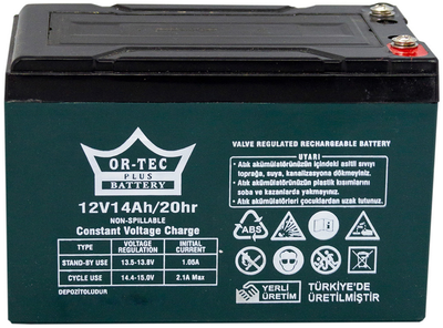 Аккумуляторная батарея OR-TEC 12V / 14Ah GEL