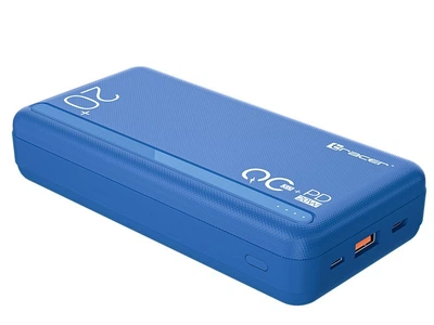 Надшвидкий павербанк TRACER 20000 MAH QC3.0-PD20W BL BLUE