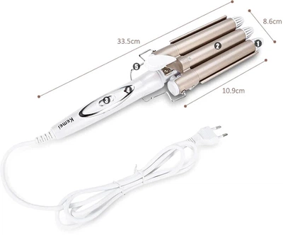 Плойка потрійна Kemei KM-1010 Hair Curlers 45 Вт(IS33)