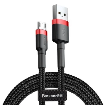 Кабель Baseus Cafule Micro USB 2.4A (1m) (red/black)