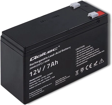 Akumulator Qoltec AGM 12V-7Ah max. 105A (53030)