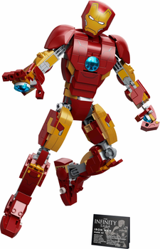 Zestaw klocków LEGO Super Heroes Marvel Figurka Iron Mana 381 element (76206)