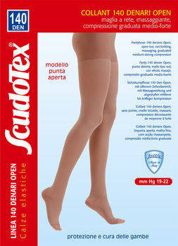 Колготи Scudotex 140 Den прозорі без миска розмір XS Чорні (593-XS чорн)