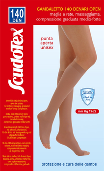 Гольфи Scudotex 140 Den прозорі без миска розмір S Чорні (598-S чорн)