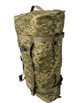 Баул рюкзак военный транспортный непромокаемый 130 л, пиксель