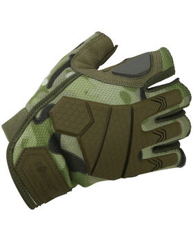 Тактичні військові рукавички KOMBAT UK захисні рукавиці без пальців M мультікам (SK-kb-aftg-btp-m)