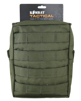 Подсумок тактический KOMBAT UK Large Molle Utility Pouch оливковый (SK-kb-lmup-olgr)