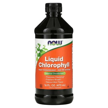 Хлорофіл рідкий NOW Foods (Liquid Chlorophyll) 473 мл зі смаком м'яти NOW02644