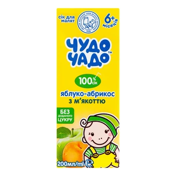 Сік ЧудоЧадо Яблуко-Абрикос 0.2л (4820016254695)