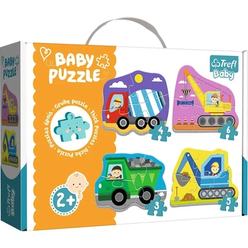 Пазли Trefl Baby Classic Будівельні транспортні засоби 18 ел. (36072)