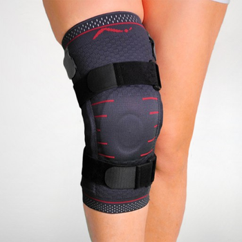 Бандаж на колено на шарнирах с силиконовой подушечкой Orthopoint REF-703 наколенник трикотажный Размер M