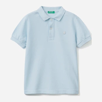 Подростковая футболка-поло для мальчика United Colors of Benetton 3089C300Q.G-081 L 140 см Голубая (8033261057621)