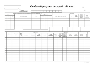 Личный счет по заработной плате Белый тигр А4 1+1 100 шт (bt.00000221)
