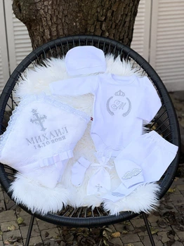 Набір для хрещення іменний Сяйво (будь-яке ім'я) 62 см