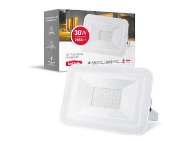 Прожектор светодиодный 30W MAXUS FL-02 , 5000K