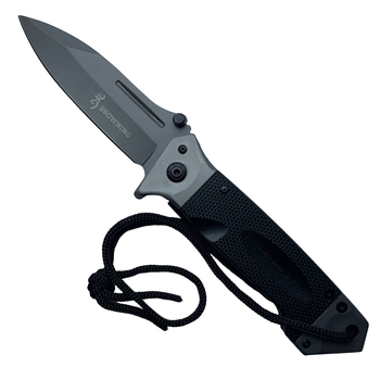 Тактический складной нож Browning черный выкидной нож