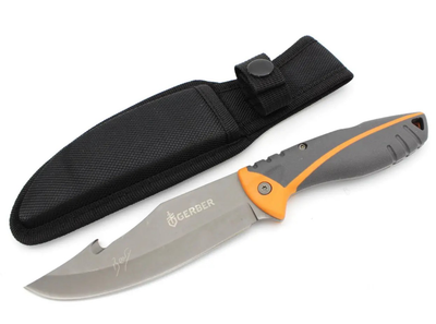 Туристический нож охотничий тактический с чехлом и крюком Gerber Bear Grylls BG D752-1318 25,5 см