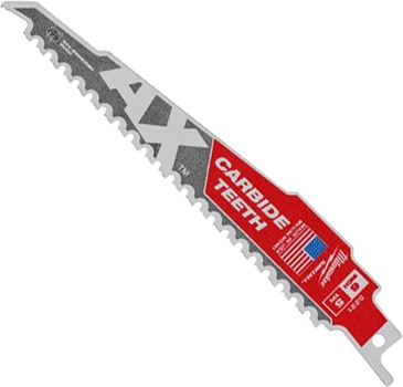 Полотно для сабельной пилы Milwaukee AX Carbide 150 мм шаг зуба 5 мм (48005221)