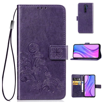 Чехол Clover для Xiaomi Redmi 9 книжка кожа PU фиолетовый