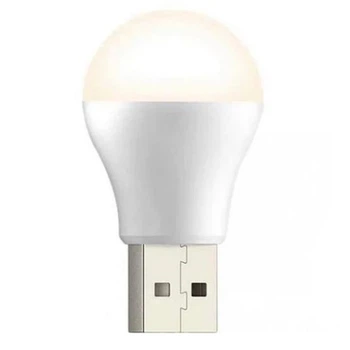 Мини лампочка от павербанка USB LED XO Y1 Портативный светодиодный светильник фонарик ночник (1Вт, 5В). White