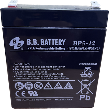 Аккумуляторная батарея B.B. Battery BP 5-12/T2