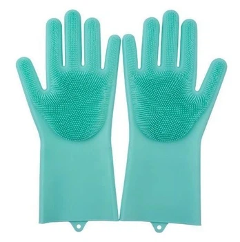 Рукавички для миття та збирання багатофункціональні силіконові Super Gloves №21 (V2780)