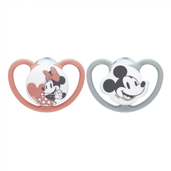 Пустышка Nuk Space Mickey Girl +0-6 міс.2 шт (3952413)